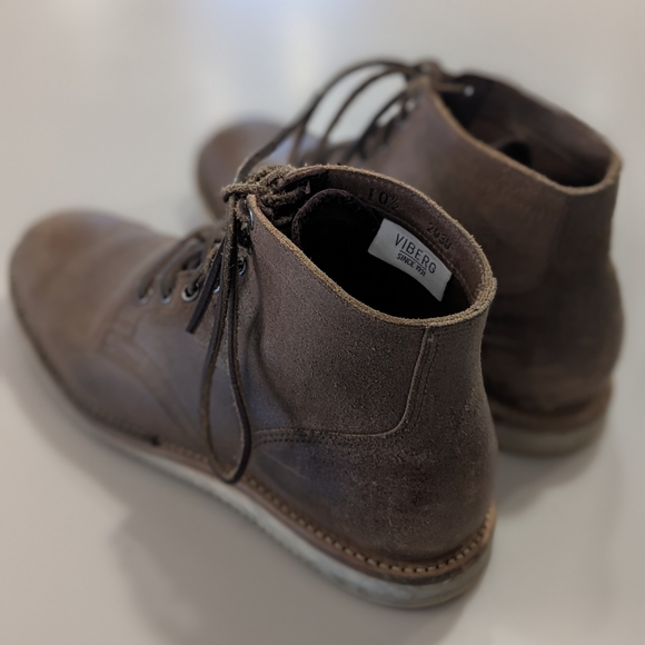 Viberg Service Boot - Natural Waxed Flesh and Mini Ripple Sole Size 10.5 - Picture 3 of 9